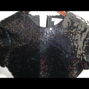 Ann Taylor Black Sequin Party Dress-Preowned